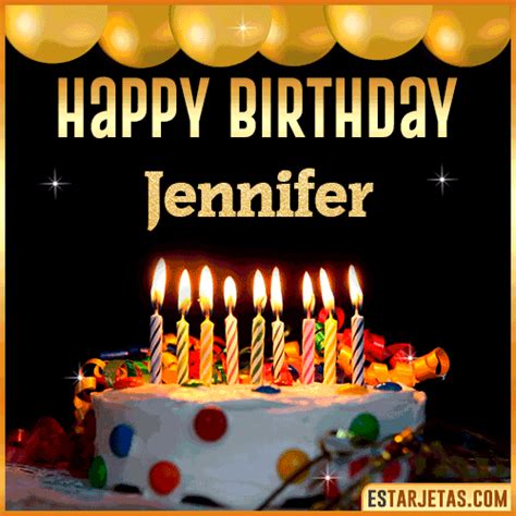 Feliz Cumpleaños Jennifer Imágenes  Tarjetas Y Mensajes