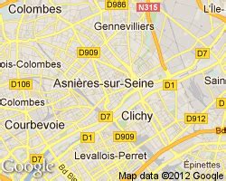 Asnieres sur Seine Map