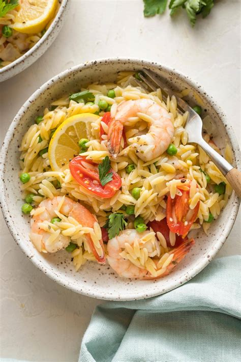 One Pot Lemon Shrimp Orzo Nourish And Fete