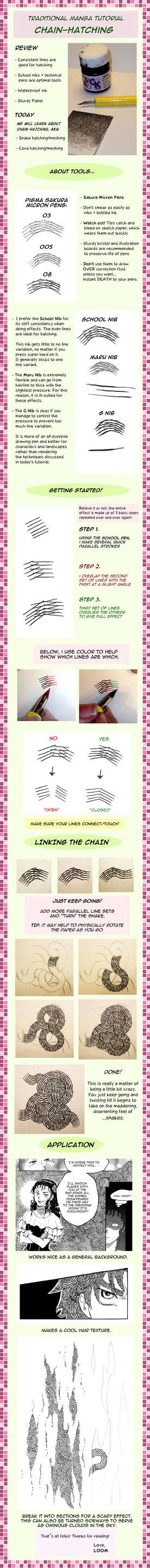 Manga Tutorial 2: Chain-Hatch by LOOMcomics on DeviantArt