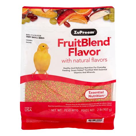 Zupreem Fruitblend With Natural Flavors Extra Small Dry Bird Food 2 Lb