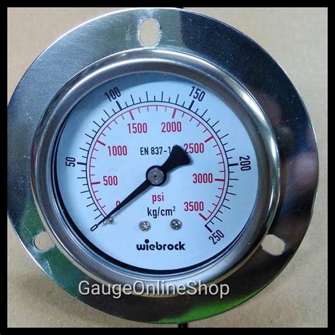 Jual Pressure Gauge Model Payung 2 1 2 X 250 Kg Cm2 Ss Brass Wiebrock