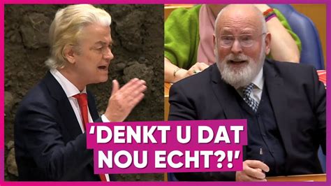 Geert Wilders Maakt Ruzie Met Timmermans YouTube