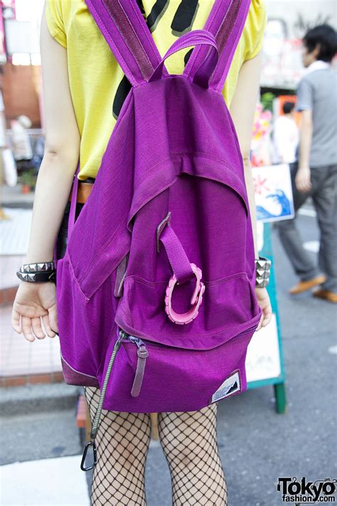 Punky Harajuku Girl In Nude N Rude Fishnets Studded Platforms Tokyo Fashion