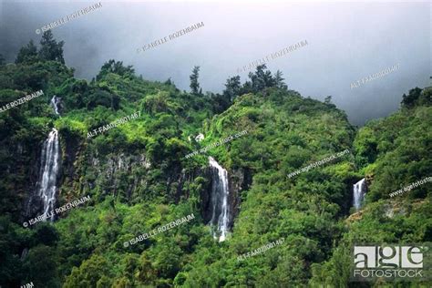 Reunion, waterfalls, Stock Photo, Picture And Royalty Free Image. Pic ...