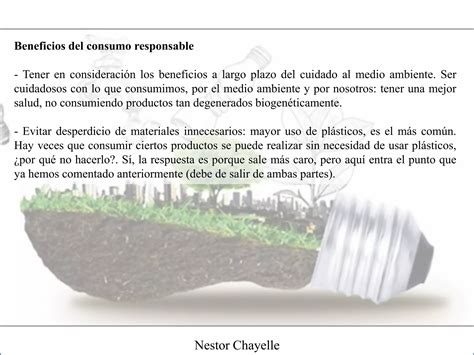 Nestor Chayelle Qu Es El Consumo Responsable Parte Ii Ppt