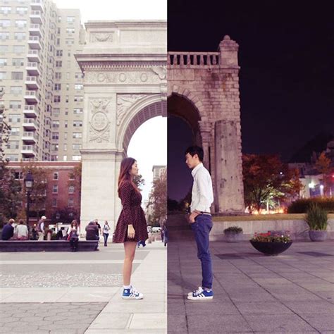 Couple In Long Distance Relationship Creates Adorable Combo Pics To