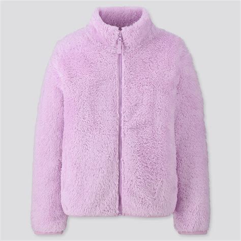 Kids Fluffy Yarn Fleece Long Sleeve Jacket Uniqlo Us