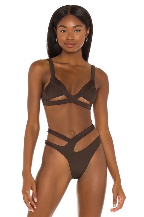 Indah X Revolve Nova Bikini Top In Espresso Revolve