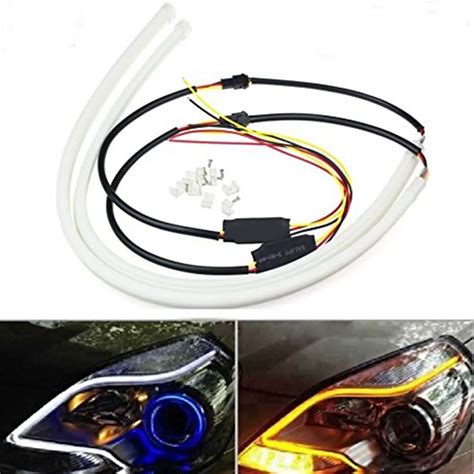 Yushuangyi X Cm Switchback White Amber Led Strips Flexible Tube Drl