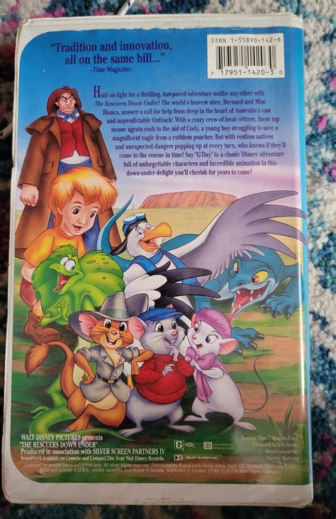 The Rescuers Down Under Vhs Etsy