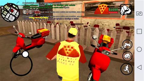 GTA SA MULTIPLAYER ANDROID TRABALHO DE MOTOBOY PIZZAYOLO COMANDOS