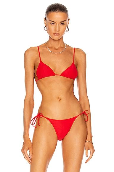 Tropic Of C Equator Bikini Top In Poppy FWRD