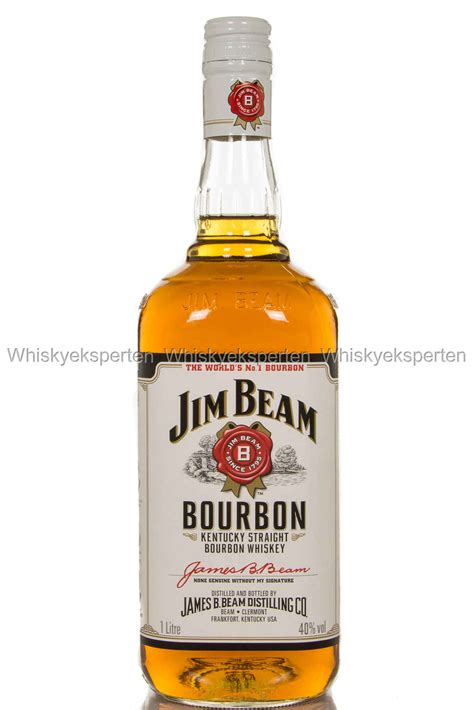 Jim Beam White Label 1 Liter Bourbon Whisky