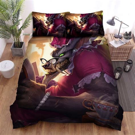 League Of Legends Big Bad Warwick Splash Art Bedding Sets Duvet Cover Flatsheet T For Mother