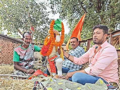 राधा कृष्ण संग हनुमान मंदिर के प्राण प्रतिष्ठा के दूसरे दिन कराया गया