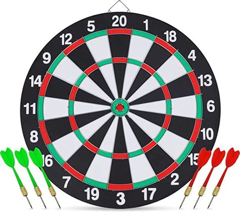 VFM Double Sided Dart Games Target Board With 6 Dart Medium | Lazada PH