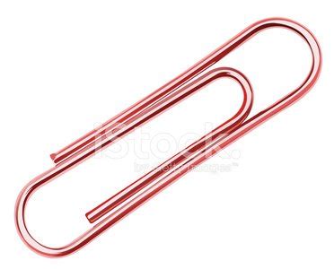 Red Paper Clip Stock Clipart | Royalty-Free | FreeImages