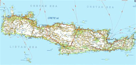 Crete Maps, Print Maps Of Crete, Map Of Chania Or Heraklion - Printable ...