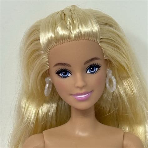 Mattel Barbie Deluxe Style Long Blonde Hair Nude Articulated Doll EBay