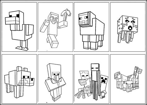 Minecraft Characters Coloring Pages To Print And Online