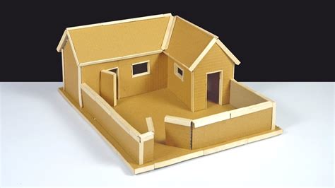 How To Make Cardboard House In Simple Technique Youtube