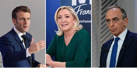 Sondage Présidentielle 2022 Macron Le Pen Et Zemmour En Tête Des Intentions De Vote Des 18