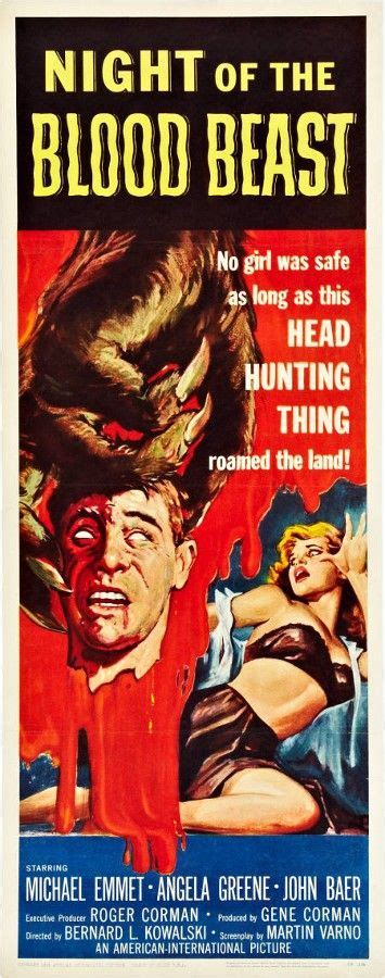 Night Of The Blood Beast 1958 Usa Poster Retro Film Film Posters