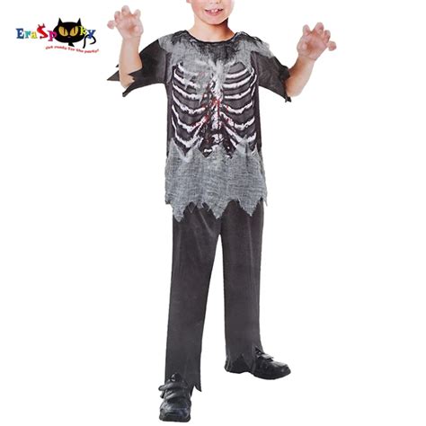 Boys Skeleton Zombie Costume Halloween Costume Kit Carnival Holidays