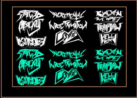 Design Thrash Metal Logo Design By Mstaparri6 Fiverr