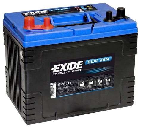 Exide Dual Agm Batterier Marine Og Start