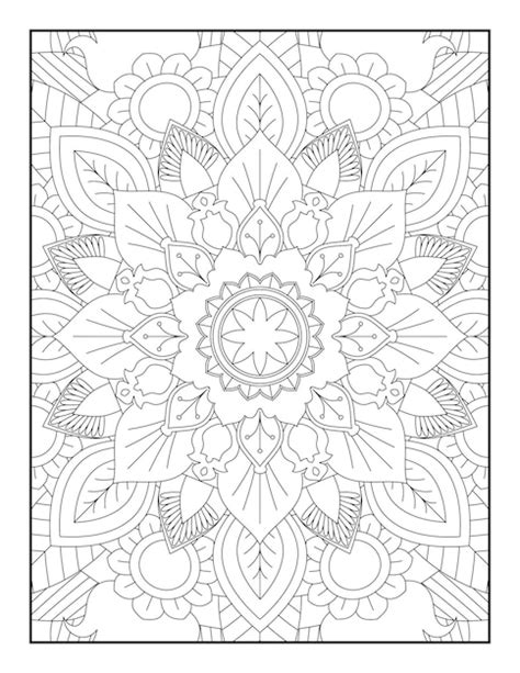 Premium Vector Mandala Coloring Pages Mandala Coloring Page For