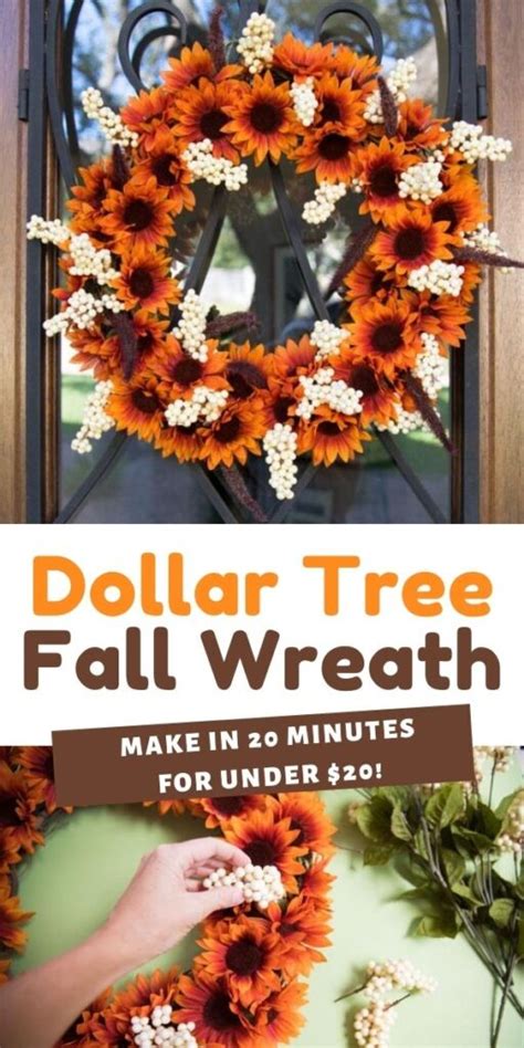 The EASIEST Dollar Tree Fall Wreath Design Improvised