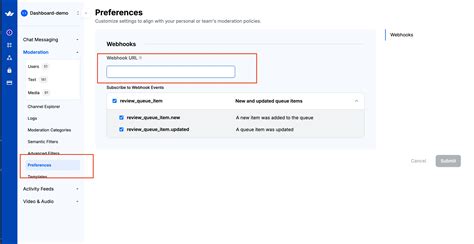 Webhooks - Moderation Docs