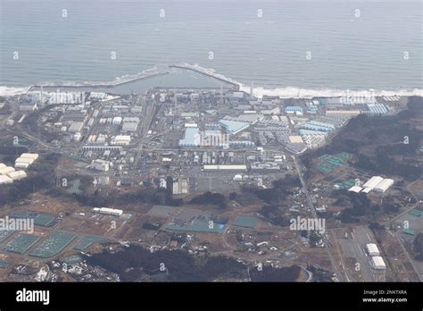 An Aerial Photo Shows The Fukushima No 1 Nuclear Power Plant Operated