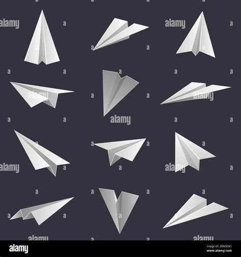 Planos De Papel Origami Hechos A Mano Figuras De Aviones Papel