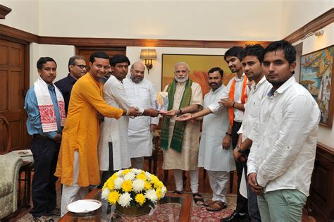 Photographs Of Abvp Office Bearers Meet With Honble Prime Minister