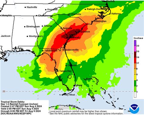 Tropical Storm Debby Update Dangerous Flooding Expected For The