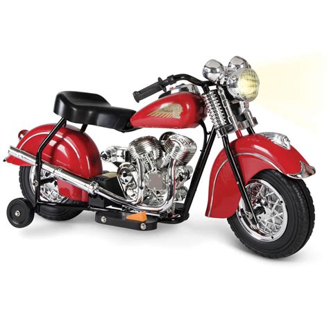 The Childrens Electric 1948 Indian Motorcycle Hammacher Schlemmer