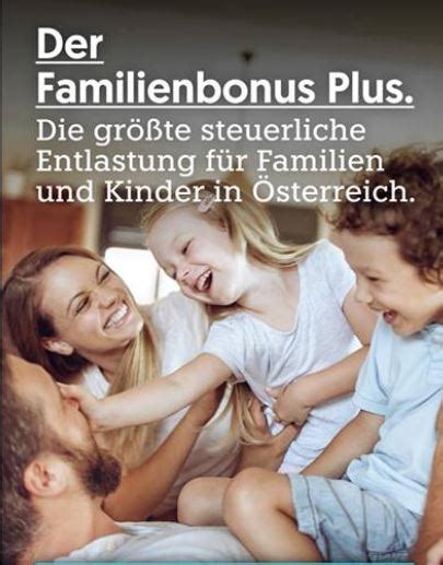 Familienbonus Plus Bringt Sp Rbare Entlastung F R Familien Aab Salzburg