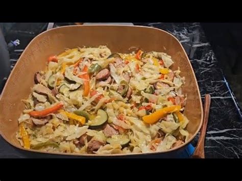 Mouthwatering Cabbage And Zucchini Dish Recipe With Smoked Turkey