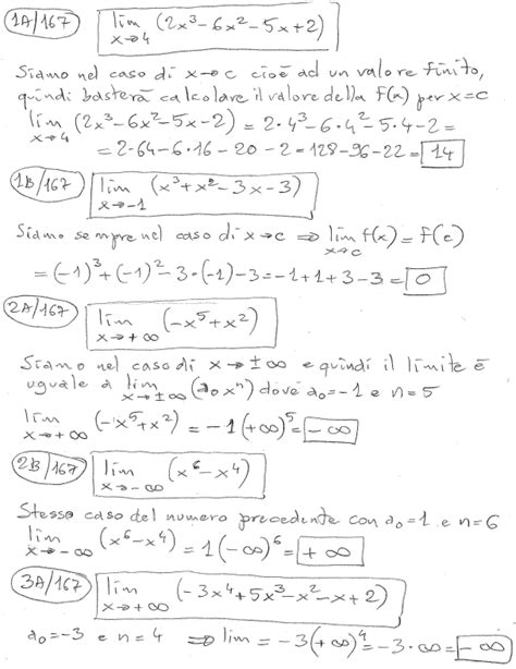 Limite Delle Funzioni Razionali Intere Esercizi Risolti Di Matematica