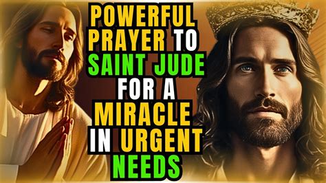 🛑 Powerful Prayer To Saint Jude For A Miracle In Urgent Needs 🛑 Youtube