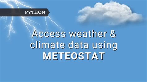 How To Get Weather Data In Python Using Meteostat Python Simplified