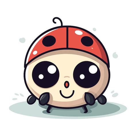 Premium Vector Cute Ladybug Vector Illustration Cute Cartoon Ladybug