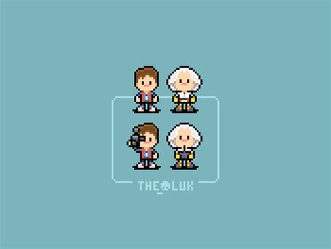 Pixel Art Characters - Back to the Future by The_Oluk on Dribbble