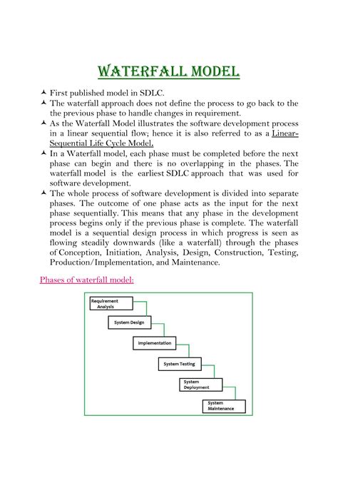 SOLUTION: Different sdlc models - Studypool