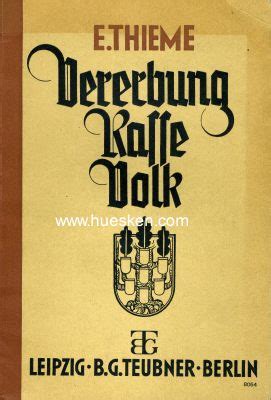 VERERBUNG RASSE VOLK GERMAN NAZI HISTORY 1933 1945 German Empire