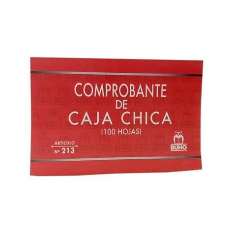 Tal Comprobante Caja Chica La Paloma