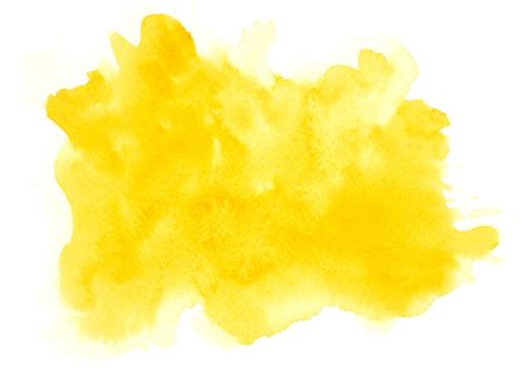 Fondo De Trazo De Pintura De Manchas De Acuarela Amarillo Pintura